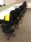 Steelcase Criterion Chair Black Fabric Mid-Back Task Chair With Adjustable Arms