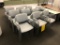 Allseating AYR 14054 Light Grey Stackable Chair No Arms