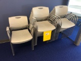 Allseating AYR 14054 Light Grey Stackable Chair No Arms