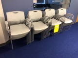 Allseating AYR 14054 Light Grey Stackable Chair No Arms