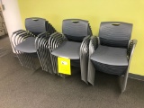 Allseating AYR 14054 Light Grey Stackable Chair No Arms