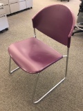 Stackable Plastic Guest Chairs (Purple)