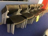 Stackable Plastic Guest Chairs (Black)