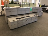 2-Drawer Tan Pedestals (No Keys)