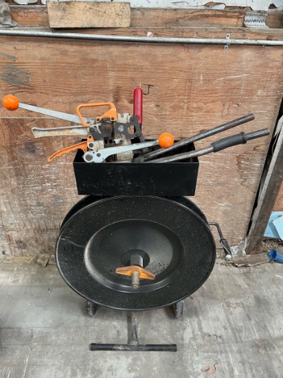 Metal Strapping Cart w/ Tool