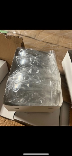 ZE2- (240 qty) Safety Glasses & (24 qty) Trash Cans with Flip Lids