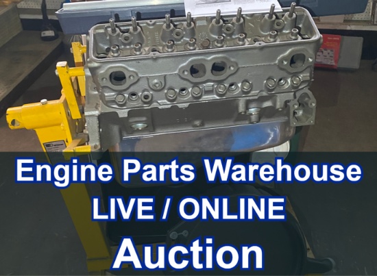 Engine Parts Warehouse LIVE & Online Auction