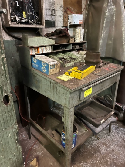Shipping Table, Misc. ' tools ..Nuts and Bolts