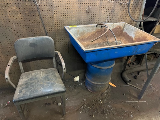 Hand Parts Washer + Chair