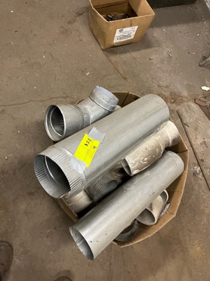 Duct in box and floor