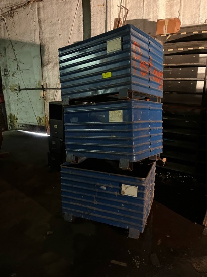 3 Metal Bins