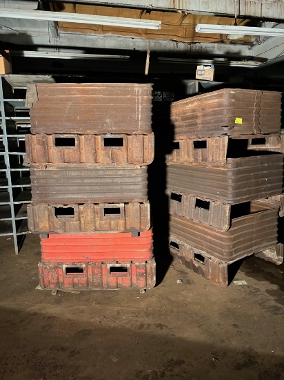 6 Metal Bins