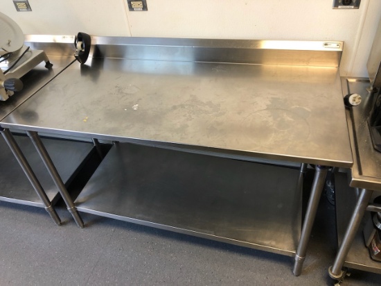 BOOS Stainless Steel Prep Table; 30" Deep x 5' Long x 3' Tall