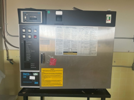 Loc: 12.9.  Steri-Vac 3M Gas Sterilizer 400C Stand Included