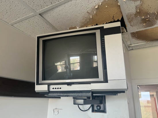 Loc: 12.8.  RCA 20" Tube TV w/Wall Mount