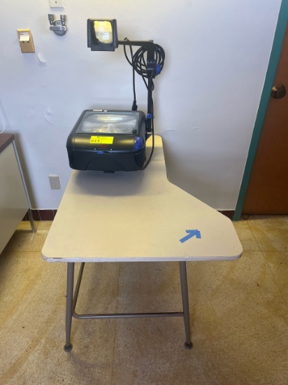 Loc: 12.8.  3M 1800 Overhead Projector and Table