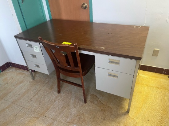 Loc: 12.8.  Desk 60"X30"X30" w/Chair