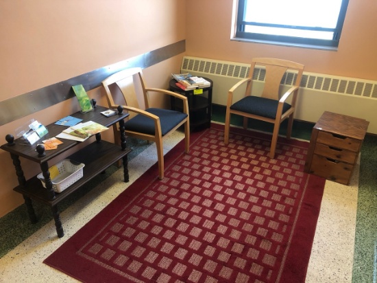 Loc: 12.7.  Asst'd Furniture; 2 Chairs and 3 Side Tables
