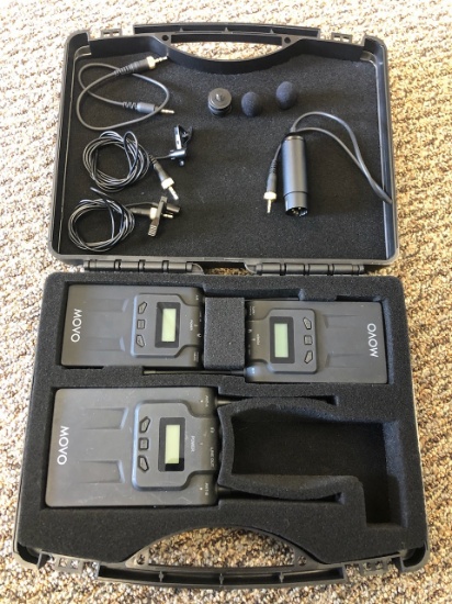 Loc: 12.6.  Movo Wireless Transmitters and Accessories; UHF Dual-Channel Wireless Microphone System;