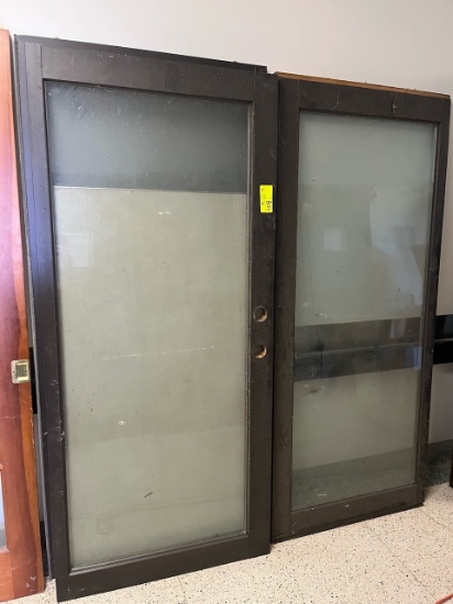 Loc: 12.5. Pair of Glass Doors 34.5"X77.5"