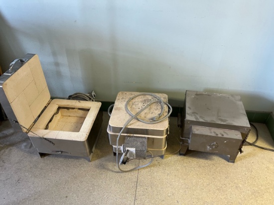 Loc: 12.5. Lot of (3) Asst'd Hot Box Kilns