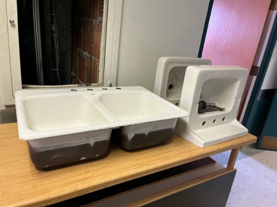 Loc: 12.5. Lot of (3) Asst'd Sinks
