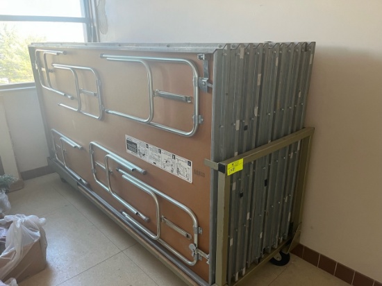 Loc: 12.5. Lot of (2) Folding Tables (48"X96"X33") with Cart