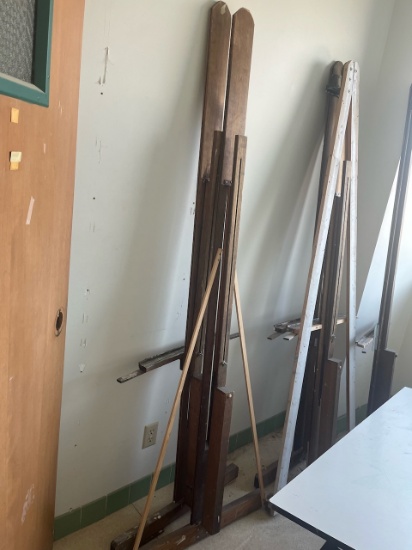Loc: 12.5. Lot of (5) Art Easels (28"X78")