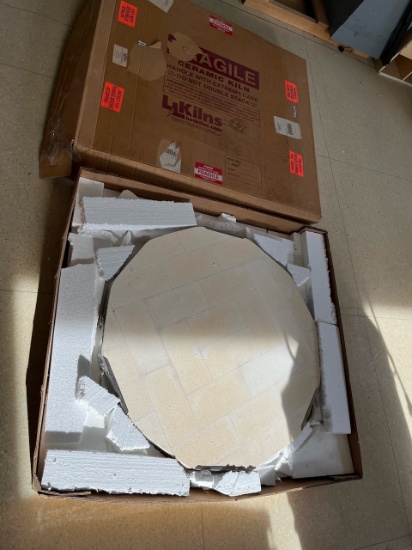 Loc: 12.5. LL Kilns Ceramic Kiln Lid (34"X3")