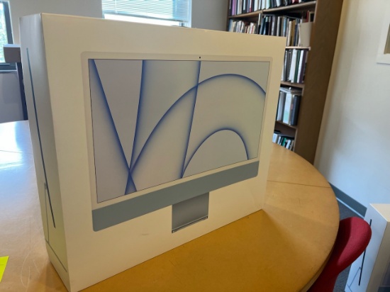 Loc: 12.2. Apple iMac 24" M1 Chip All in One Model: A2438 with Keyboard Serial: H4TJH0DVQ6X8. This l