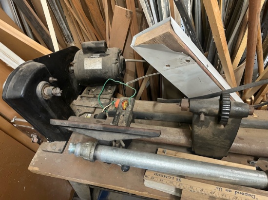 Loc: 3 Maint.  Central Machinery 12" 5 speed wood lathe, model 787 & Misc. wood pieces & trim pieces