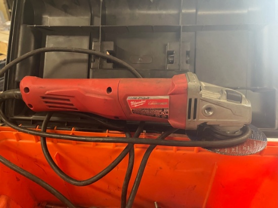 Loc: 3 Maint.  Milwaukee 4.5" angle grinder with extra grinding wheels