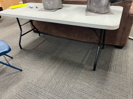 Loc: FH. Plastic Folding Table 72"x29"x29" (contents not included)
