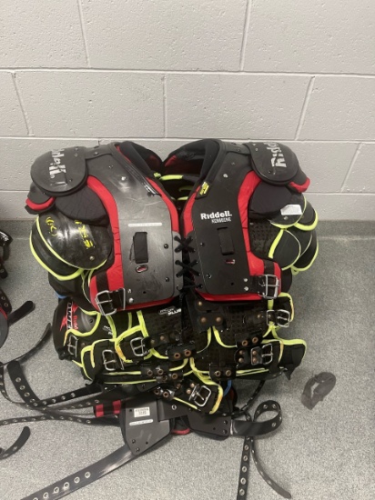 Loc: FH. Lot of (10) Assorted Men's Football Shoulder Pads