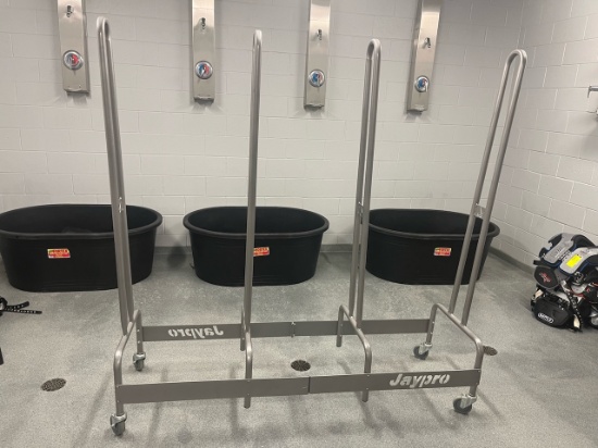 Loc: FH. Jaypro Shoulder Pad Cart, 80 pad capacity