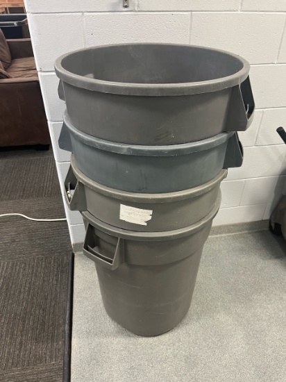 Loc: FH. Lot of (4) Trash Cans