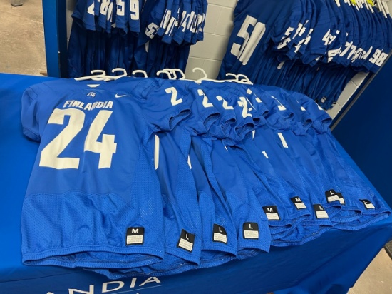 Loc: FH. Finlandia On-Field Football Jersey, by Nike Assorted Sizes. Numbers 42, 25, 26, 27, 28, 30,
