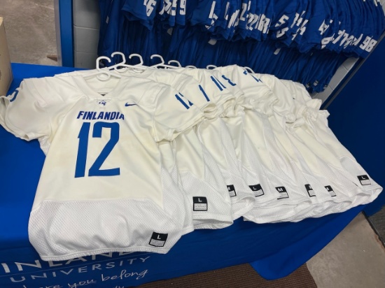 Loc: FH. Finlandia On-Field Football Jersey, by Nike Assorted Sizes. Numbers 2, 3, 4, 5, 6, 7, 8, 10