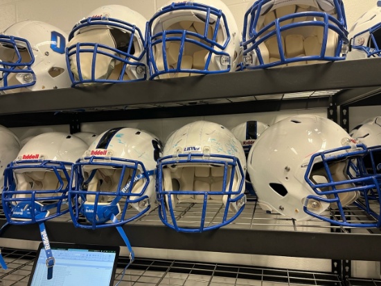Loc: FH. Assorted Adult Football Helmets by Riddell / Schutt ( Size & Face Guard)