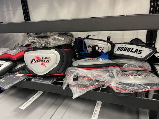 Loc: FH. Lot of Assorted Football Back & Hip Pads