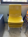 Loc: 12.5. Lot of (4) Fiberglass Chairs