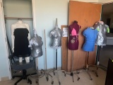 Loc: 12.5. Lot of (6) Half Mannequins w/Stands