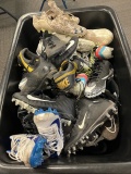 Loc: FH. Lot of Assorted used Men's Cleats (cube truck/cart not included)