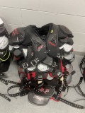 Loc: FH. Lot of (10) Assorted Men's Football Shoulder Pads
