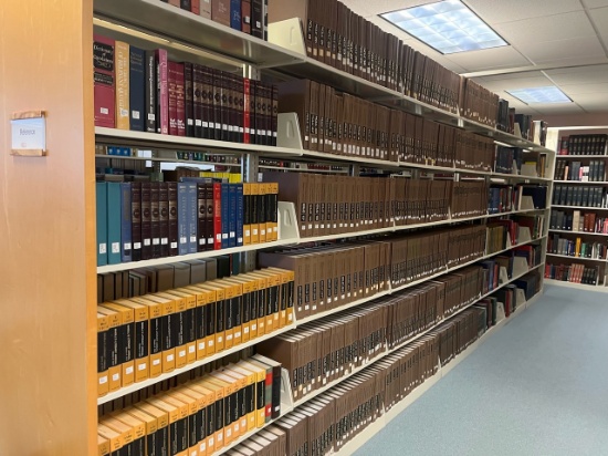Loc: 5. Lot of Assorted Books of Reference w/ (7) Double sided Bookshelves). This lot is located at: