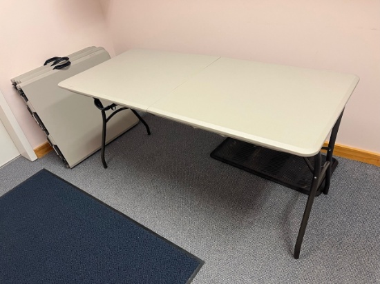 Loc: 6. Lot of (4) Folding Tables 60"x28"x30". This lot is located at: 532 Franklin St, Hancock, MI
