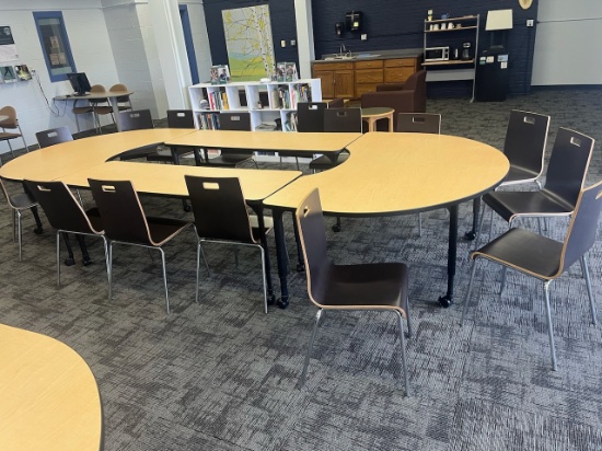 Loc: 4, Seaton. Conference Table  14'x6'x29" w/ (14) Chairs. This lot is located at: 601 Franklin St