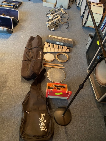 Loc: 11, Stage. Miscellaneous Music Supplies. This lot is located at: 417 Quincy St, Hancock, MI 499