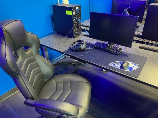 Loc: 11, eSports. E Sport Gaming/Streaming Computer Platform - Dual Monitor with Gamind Mouse and Ke