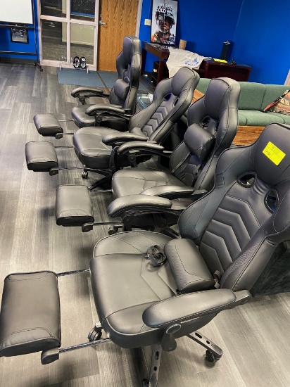 Loc: 11, eSports. Ergonomic Gaming/Office Chair with pop out leg rest, Make Respawn Products, RSP-11
